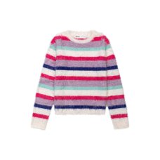 Vibin 7J: Striped Eyelash Knit Jumper (3-8 Years)